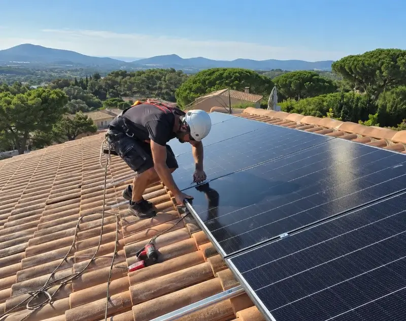 Installateur panneaux solaires Sainte-Cécile-d'Andorge — pose photovoltaïque sur toiture