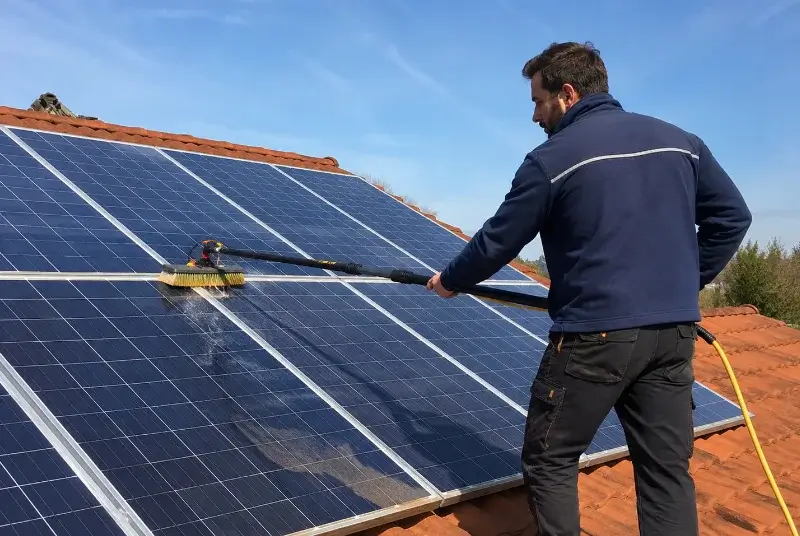 Nettoyage et entretien de panneaux solaires à Sainte-Cécile-d'Andorge