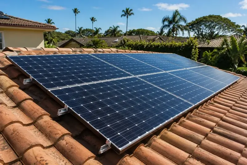 Installation de panneaux solaires à Sainte-Cécile-d'Andorge